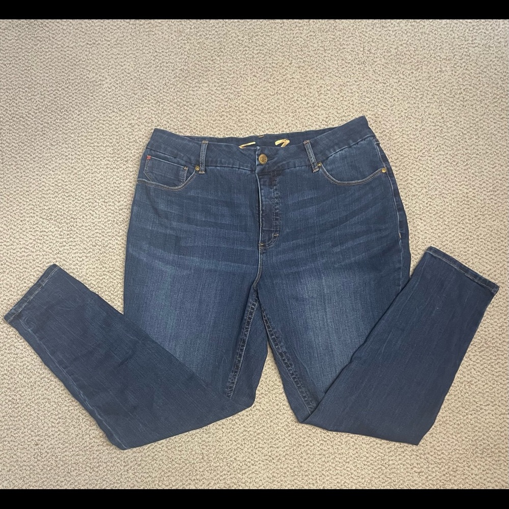 Seven7 Jeans 16W.  Tummyless High Rise Skinny.
